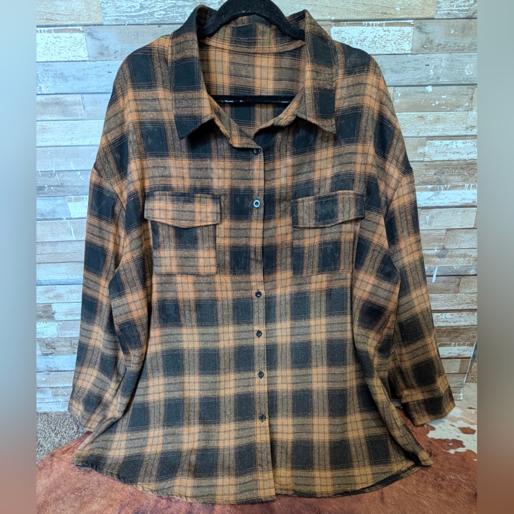 Free Bird Lynyrd Skynyrd Graphic Upcycled Flannel Shirt - Picture 10 of 15